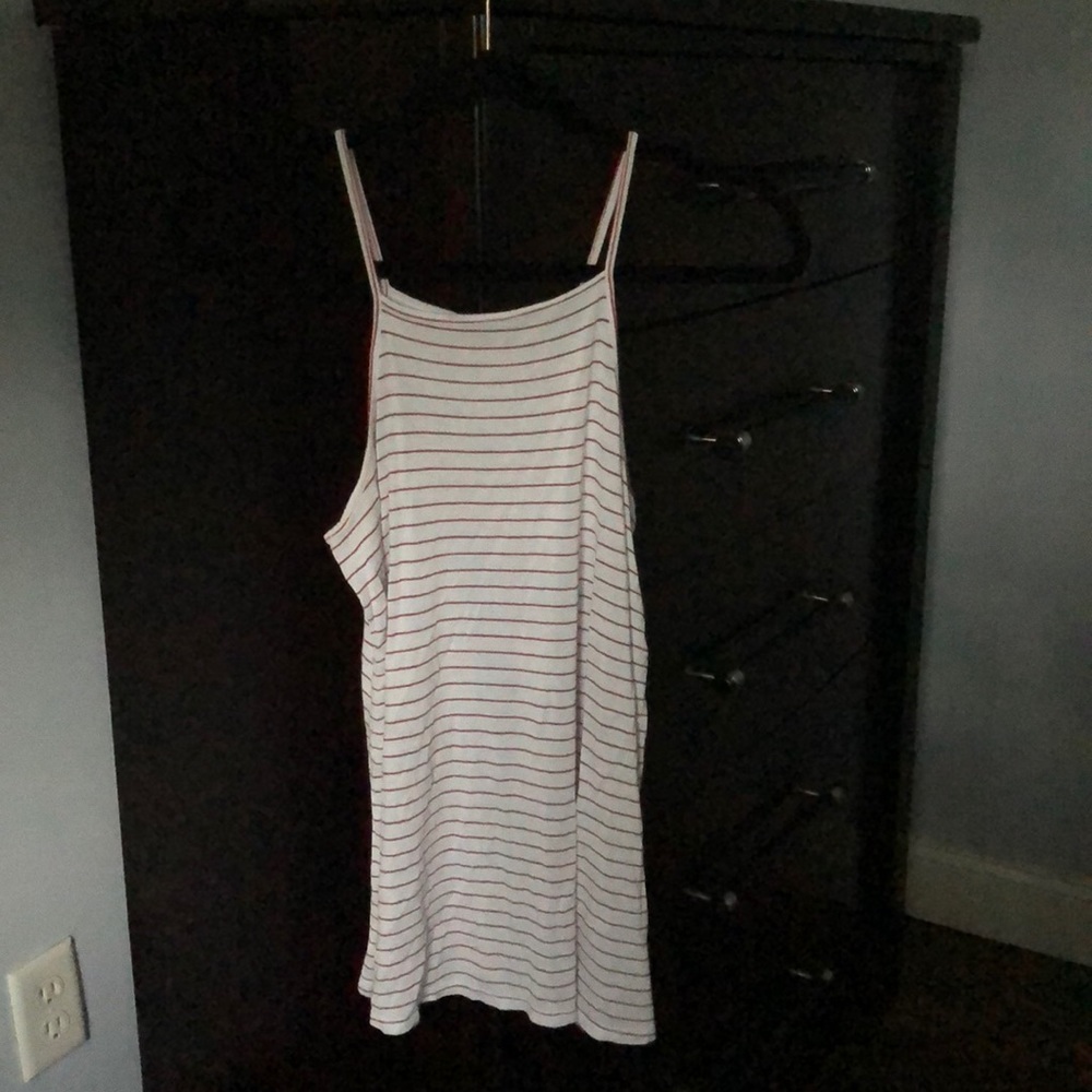 Mossimo Supply Co. - White & Red Striped Tank Top